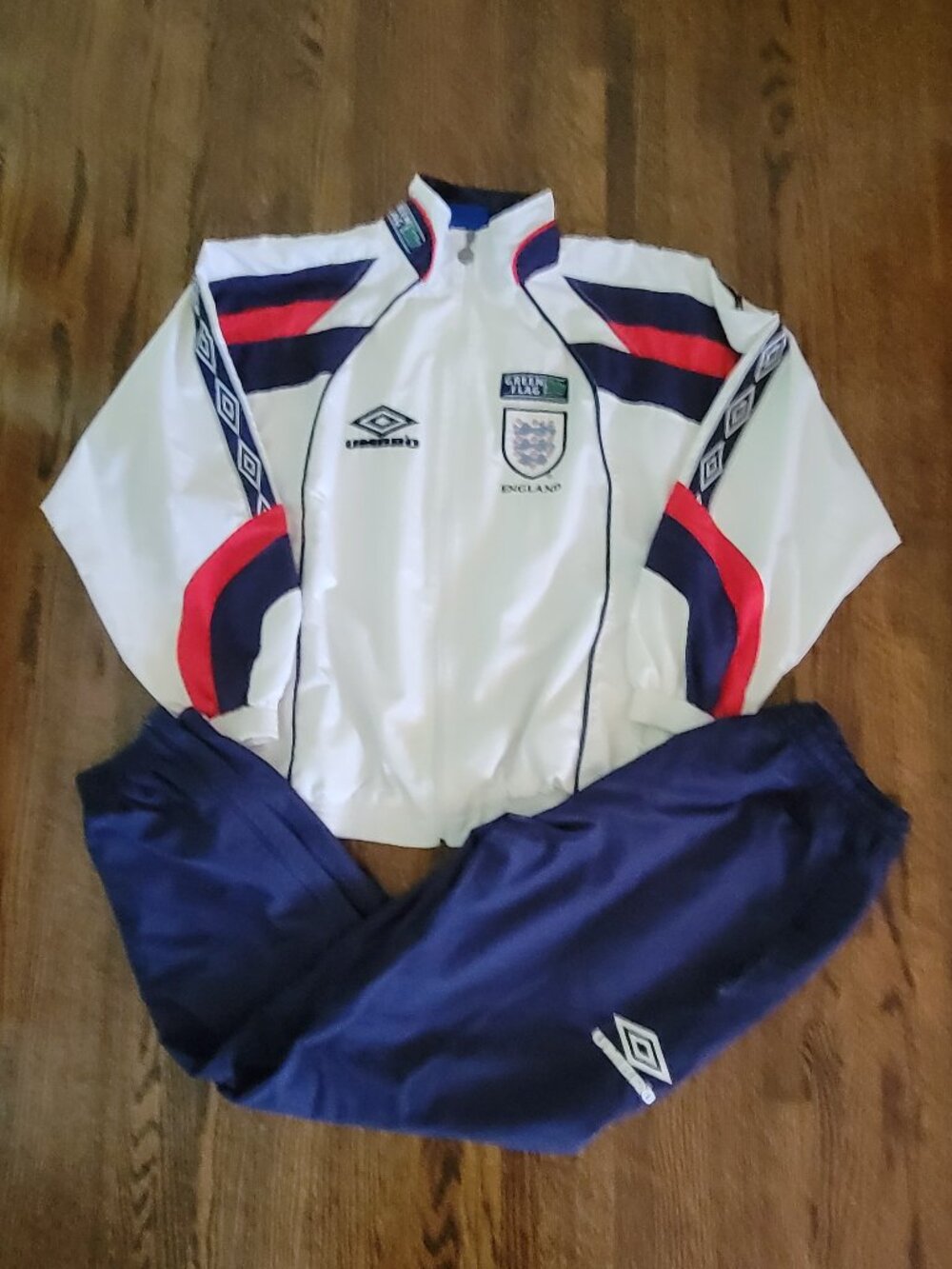 Umbro England FIFA World Cup Tracksuit Jacket Pants Vintage 90s